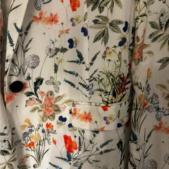 The Kooples Botanic On Crepe Blazer Size S - Picture 4 of 8